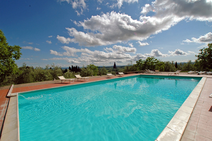 Villa catignano, toskana :: der pool
