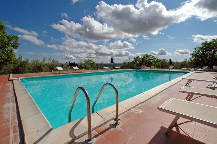 Villa catignano, toskana :: der pool